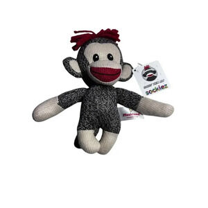 Plushland Sock Monkey Sockiez Plush Animal Toy New With Tag